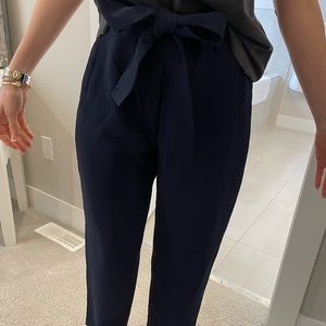 Wilfred dress pants with a bow! Navy blue. Size 10